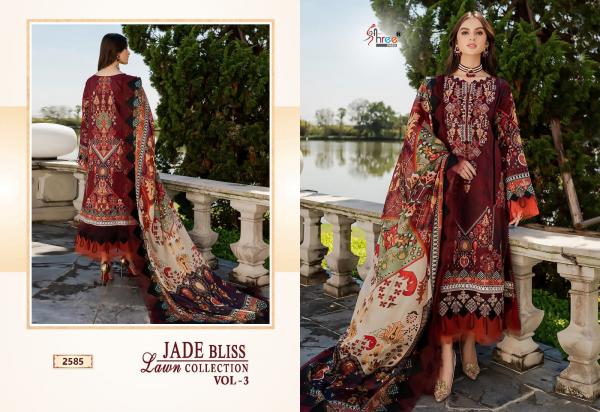 Shree Jade Bliss Lawn Collection vol 3 Cotton Designer  Dupatta Pakistani Suits